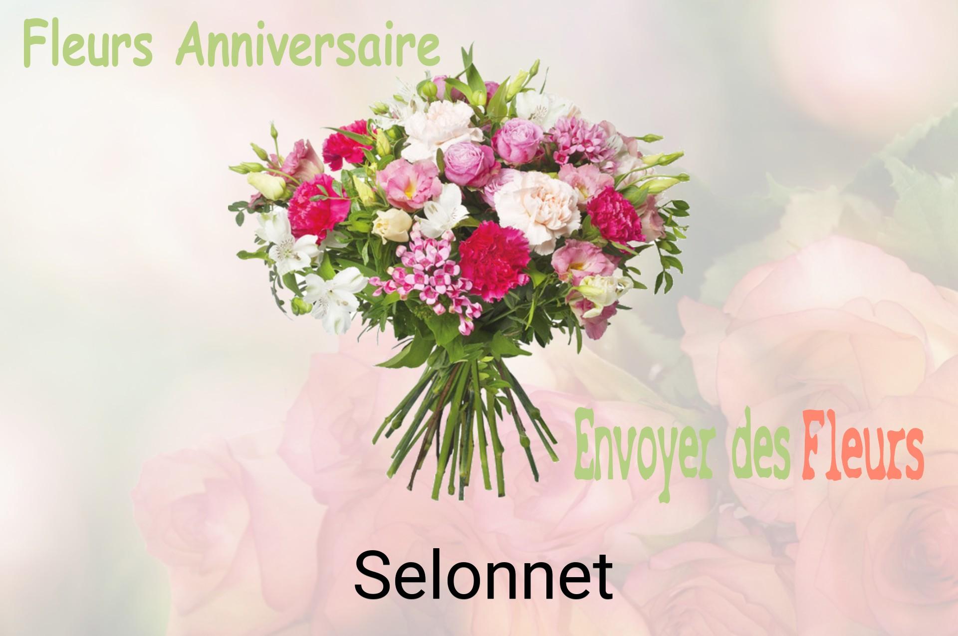 Bouquet de fleurs d’anniversaire livré à Selonnet