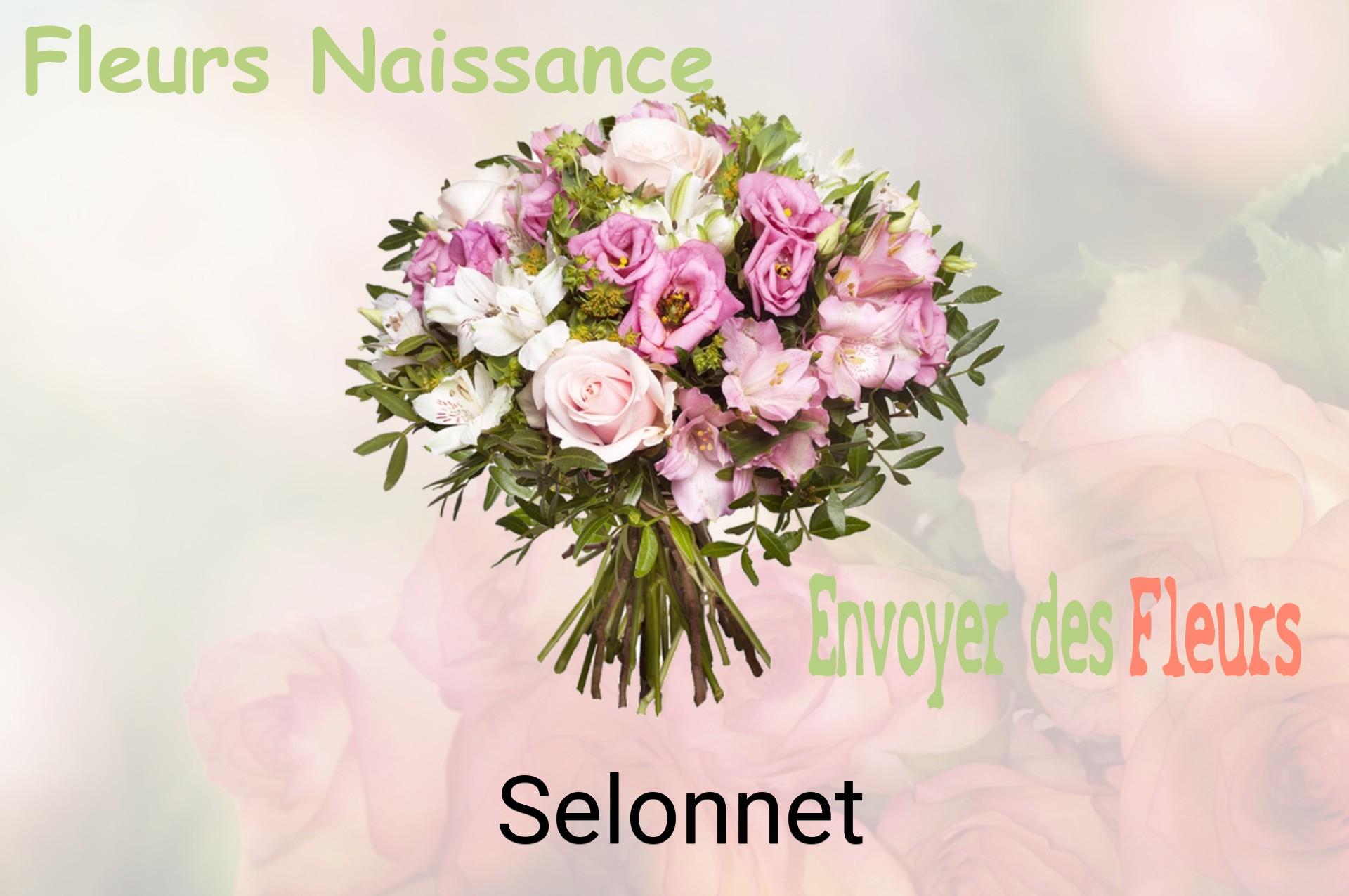 Bouquet de fleurs de naissance livré à Selonnet
